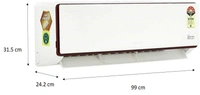 Voltas 1.5 Ton 5 Star Inverter Split AC (Copper SAC_185V_JZJ White) - 1.5 Ton, White, 1 year on product, 1 year on condenser, 5 years on compressor